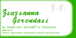 zsuzsanna gerendasi business card